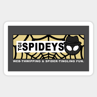 Noir TGI Spideys Sticker